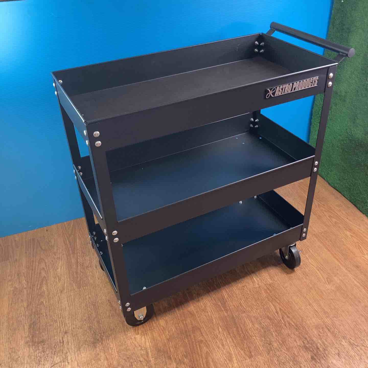 店頭受取り限定】◇アストロ プロダクツ ツールワゴン 3段 ブラック