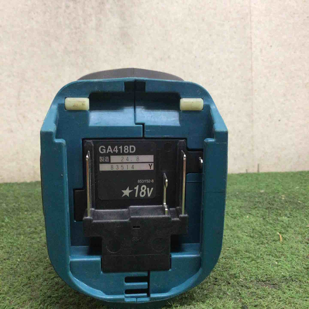 マキタ(makita) 100mmコードレスディスクグラインダ GA418DZ【町田店】