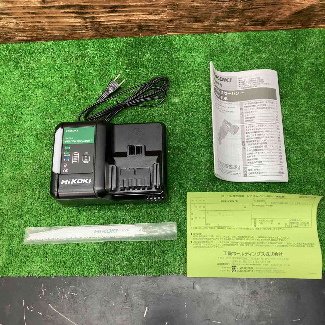 ハイコーキ(HIKOKI ※旧:日立工機) コードレスレシプロソー CR18DB(XP)【川越店】