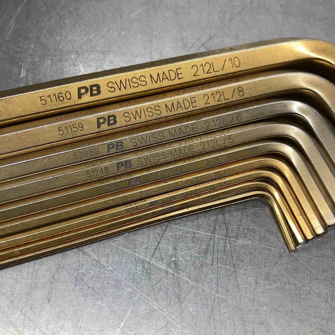 PB SWISS TOOLS　PB 六角レンチ ゴールド 9本　1.5-10mm【八潮店】