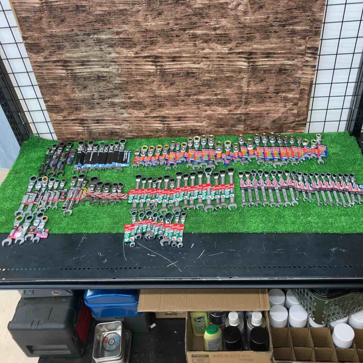 ギアレンチ ギヤレンチ 首振り ラチェット レンチ コンビネーション 100本 メーカー・サイズ混合 KTC トネ等【川越店】