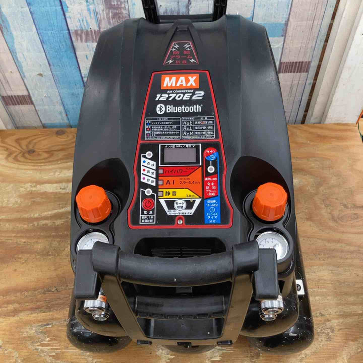 ★マックス(MAX) エアコンプレッサー AK-HH1270E2(27L)_ブラック【柏店】