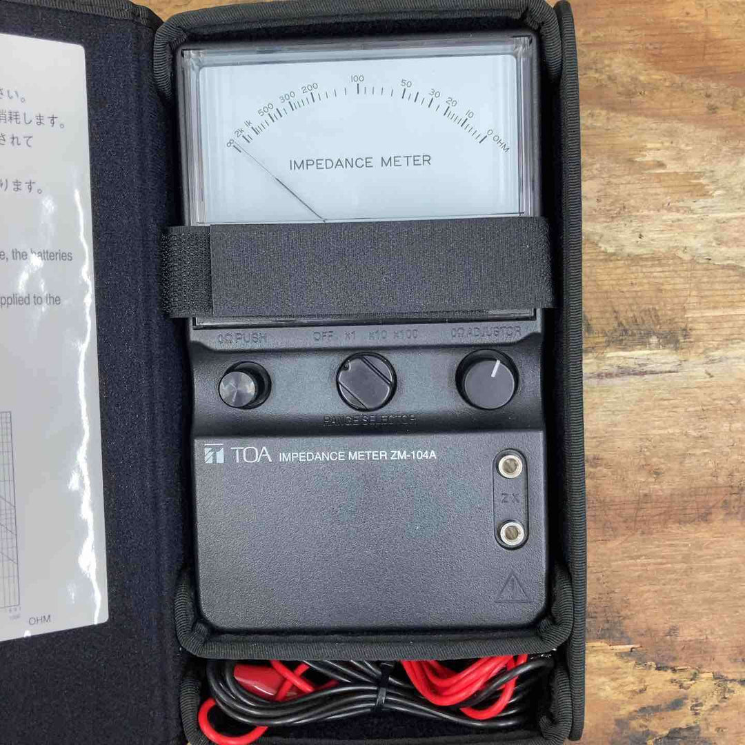 【本体未使用】TOA インピーダンスメーター ZM-104A 【柏店】