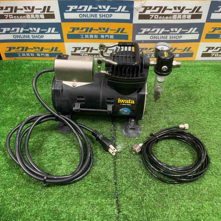 ◇アネスト岩田(iwata) エアーブラシ用エアコンプレッサー IS-800【草加店】