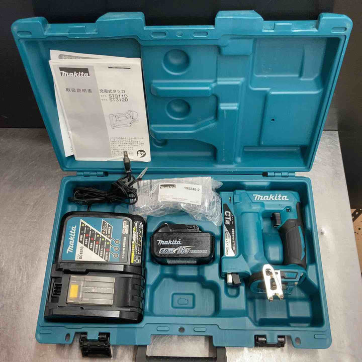 【中古品】マキタ(makita) CT線 コードレスタッカー ST312DRG 充電式タッカ【東大和店】