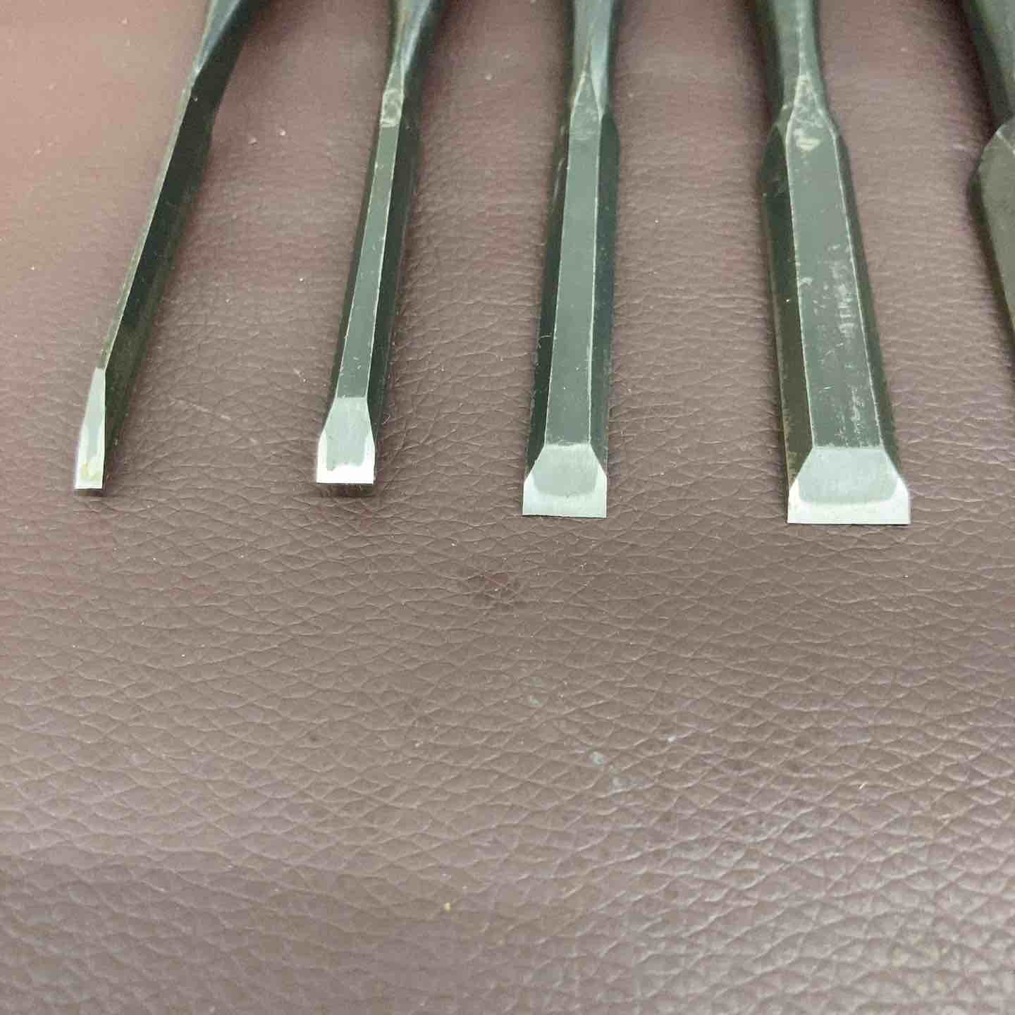 中古美品】 長運 鑿 10本組 未使用長期保管品 のみ かんな 鑿・鉋