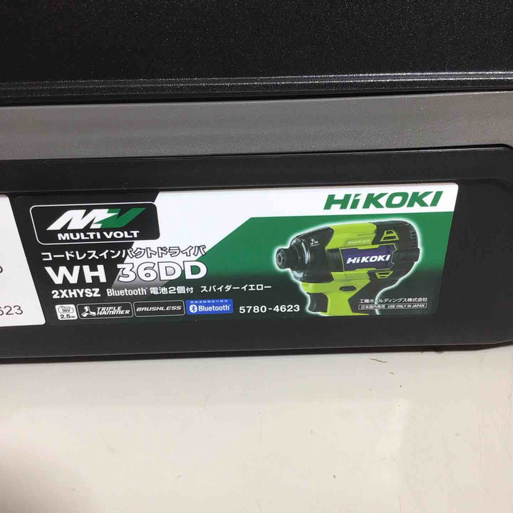 ★ハイコーキ(HIKOKI ※旧:日立工機) コードレスインパクトドライバ スパイダーイエロー WH36DD(2XHYSZ)【戸田店】