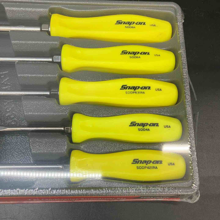 【未使用品】スナップオン スクリュードライバーセット SDDX70AHV (イエロー)【川越店】