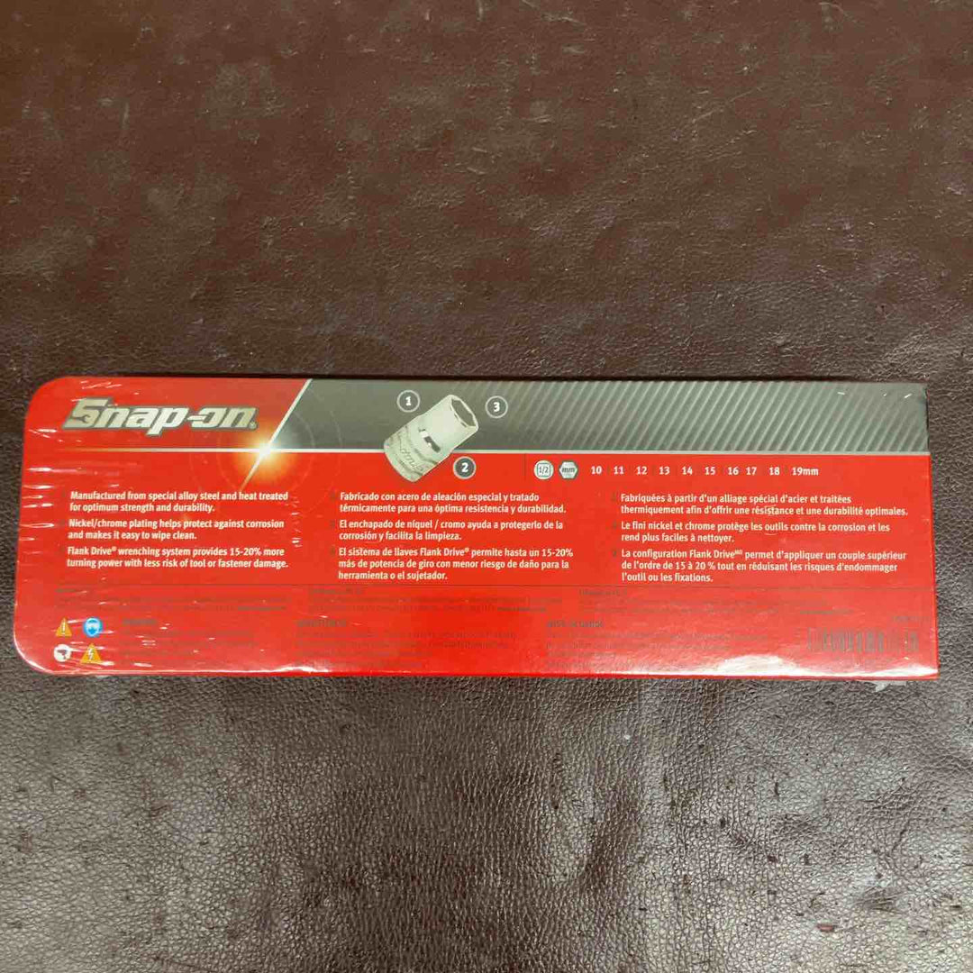 【未使用(店頭展示品)】 スナップオン (Snap-on) 1/2" ソケットセット ショート 6ポイント ミリサイズ 310TWMYA 【東大和店】