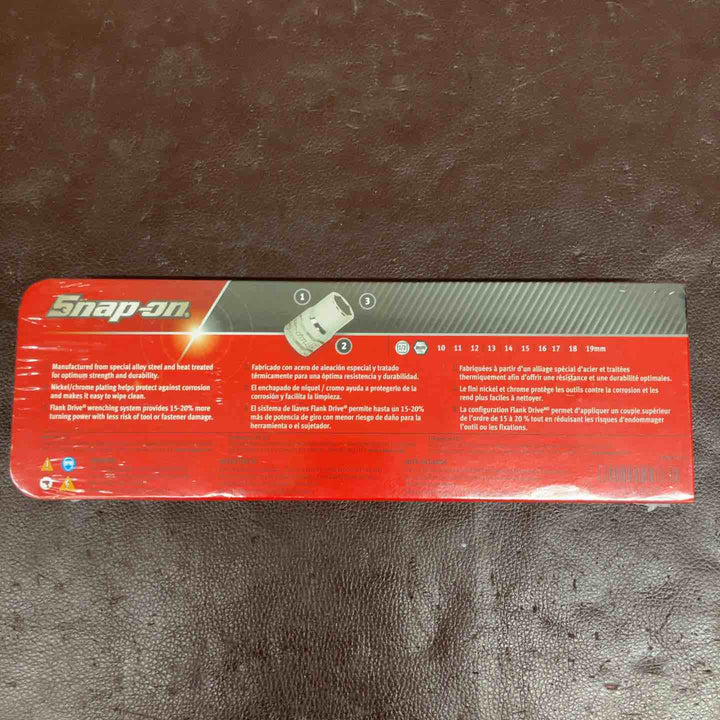 【未使用(店頭展示品)】 スナップオン (Snap-on) 1/2" ソケットセット ショート 6ポイント ミリサイズ 310TWMYA 【東大和店】
