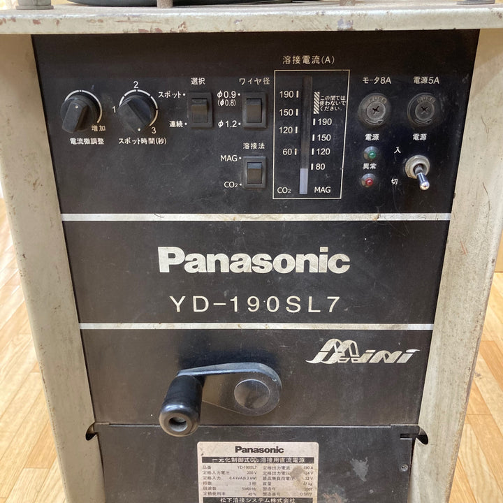 【店頭受取り限定】○パナソニック(Panasonic) 半自動溶接機 YD-190SL7 アース欠品 通電のみ確認【柏店】