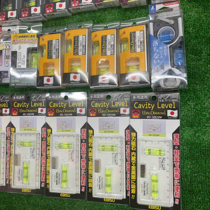 ▼18go【未開封/送料無料】水平器 磁石モデル マグネット付き 40個まとめ売り エビスダイヤモンド KOD シンワ等【川越店】