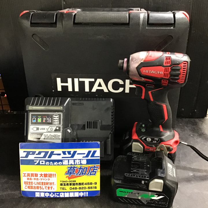 HiKOKI　コードレスインパクトドライバ　WH36DA2XP（SR）【草加店】