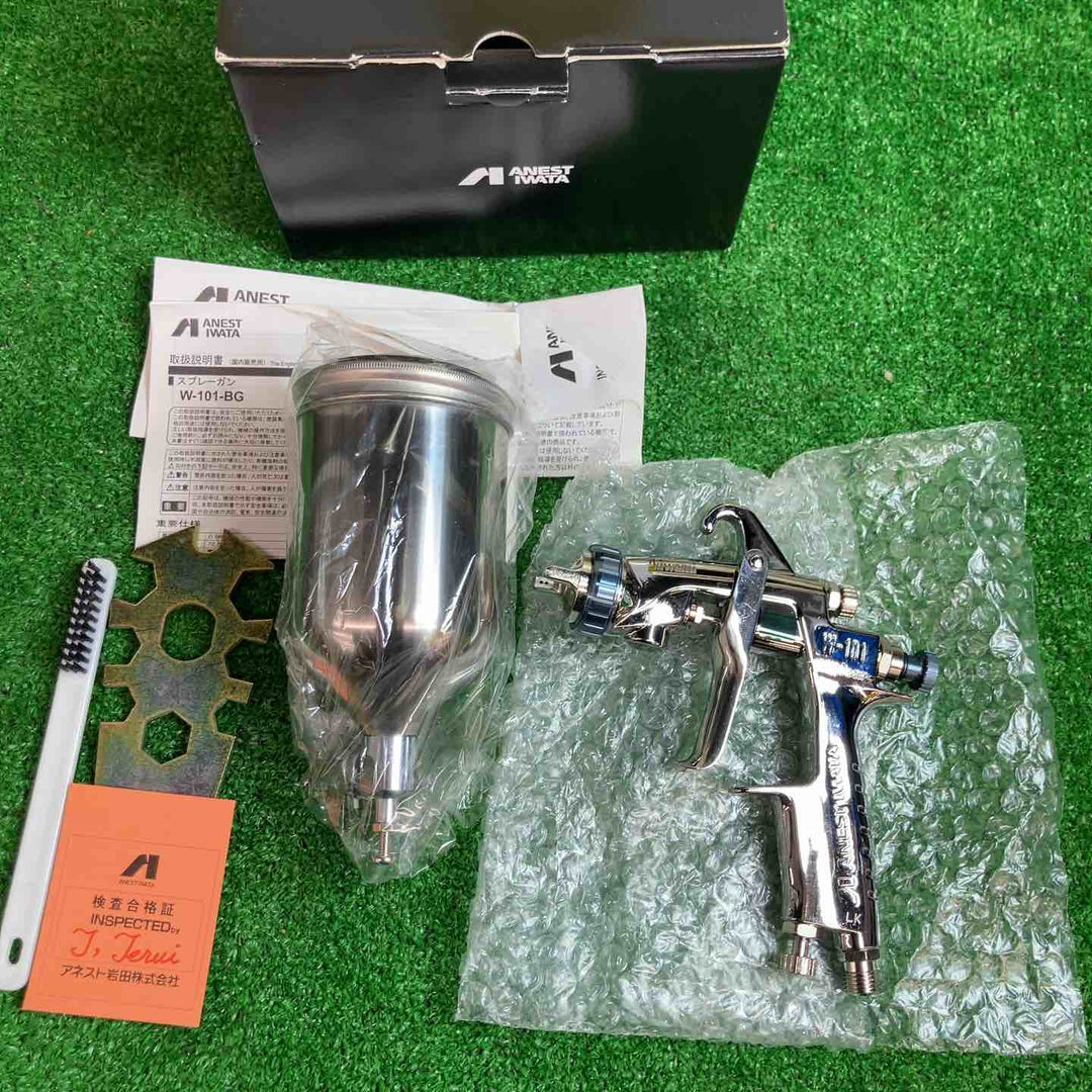 アネスト岩田 自動車補修専用スプレーガン カップ付セット"極み" クリヤーコート W101 148BGC【越谷店】