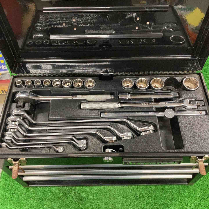 ◇スーパーツール (supertool) プロ用デラックス工具セット(チェストタイプ) S7000DX(欠品工具あり)【川崎店】