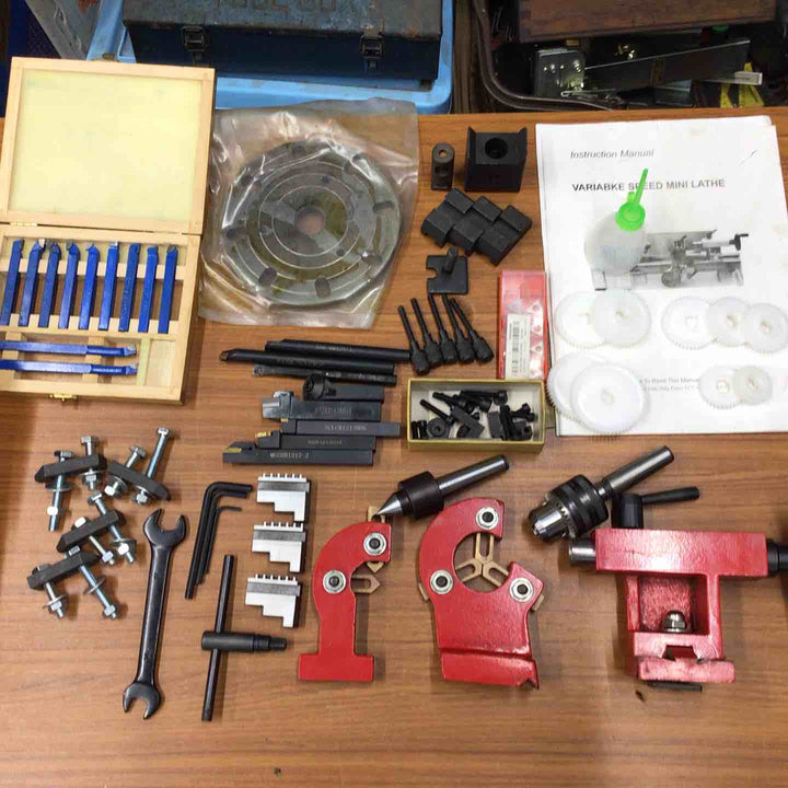 【店頭受取り限定】【中古品／店頭受取り限定】卓上小型旋盤 CJ0618A MINI LATHE ミニ旋盤 回転動作のみ確認 旋盤【八潮店】