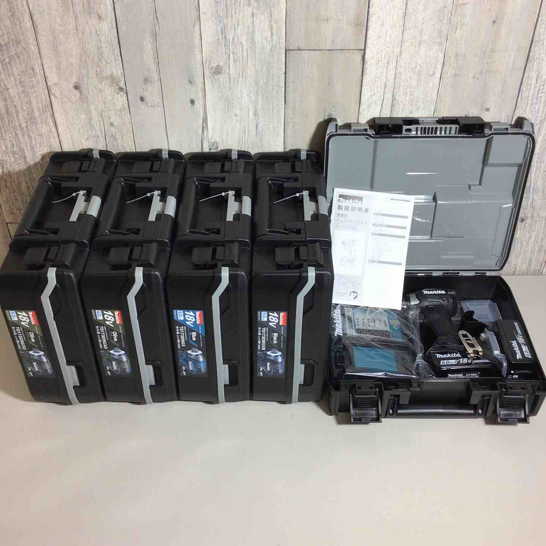 【未使用品】 マキタ makita コードレス インパクトドライバー TD173DRGX TD173DRGXB TD173DRGXO 5台セット 青 ブルー 黒 ブラック オリーブ【戸田店】