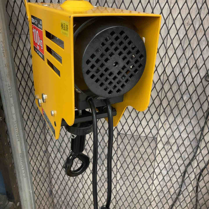 【中古品】◇オーエッチ工業 電動ウインチ 100V DWH-100 揚程10M 荷重100Kg【八潮店】
