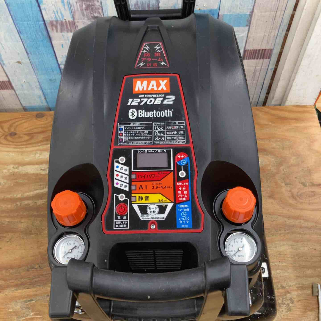 ★マックス(MAX) エアコンプレッサー AK-HH1270E2(27L)_ブラック【柏店】