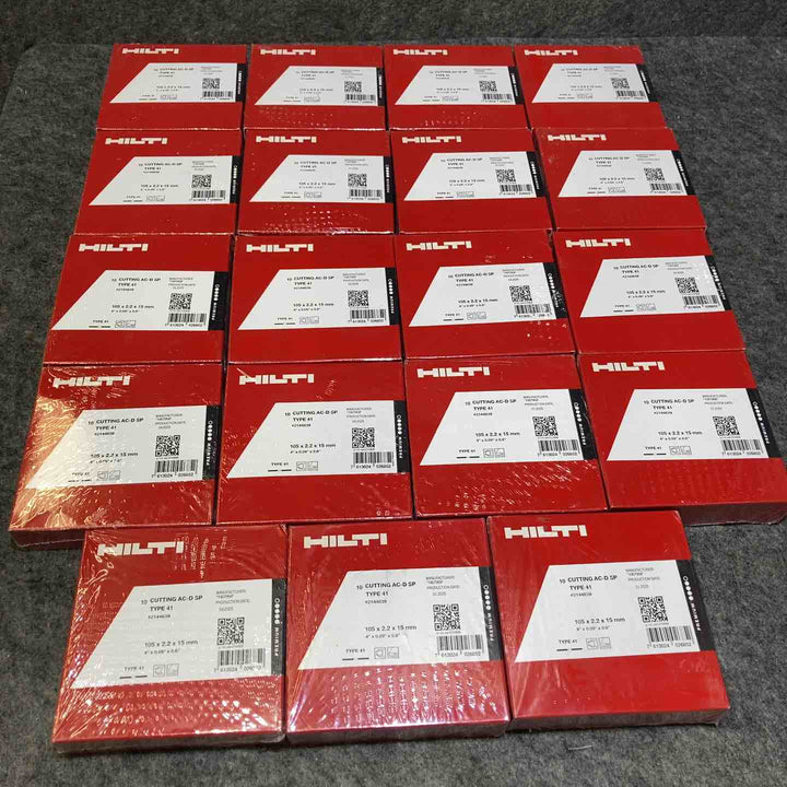 ヒルティ/HILTI 切断砥石 10CUTTING AC-D SP TYPE41 105mm×2.2mm×15mm 10枚入り 19箱セット【桶川店】