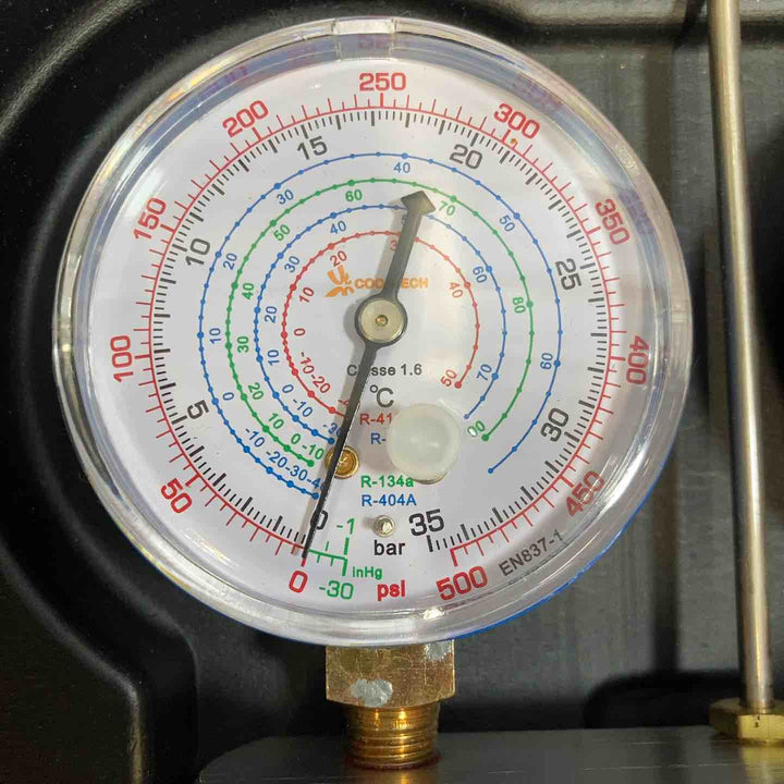 COOLTECH クールテック マニホールドゲージ EN837-1 圧力計 ハードケース付き ※動作未確認 【八潮店】