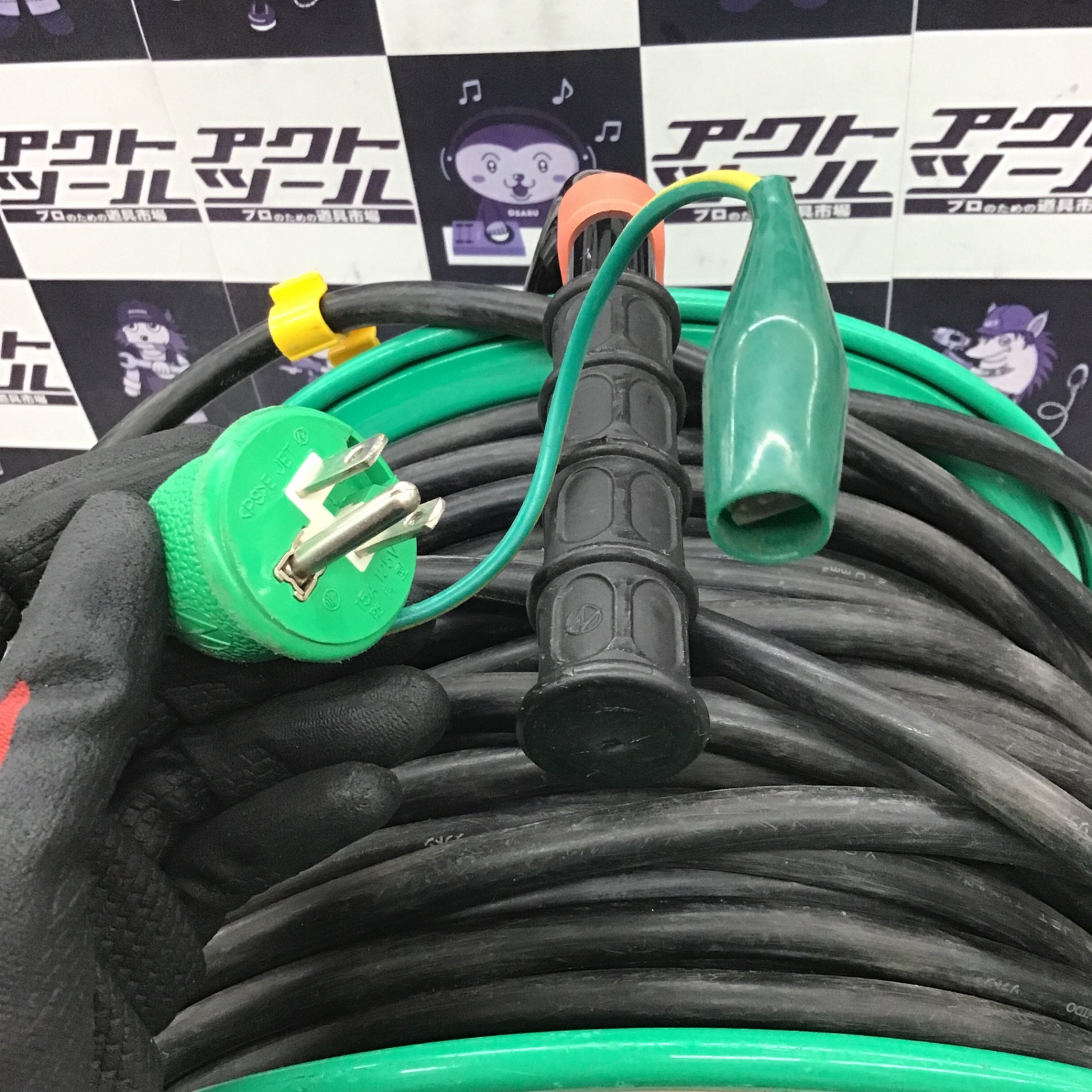〇日動 防雨・防塵型ドラム 100V 一般型 FW-E53 アース付き コード
