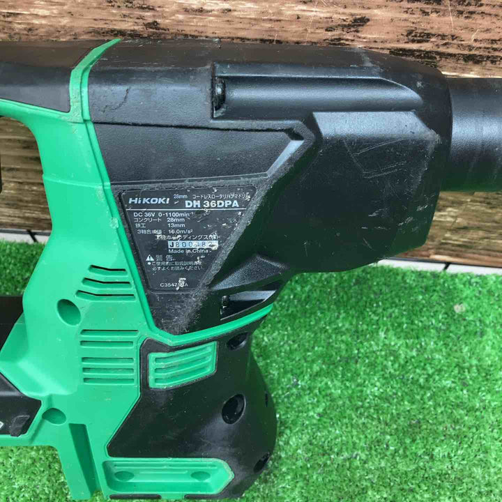 ★ハイコーキ(HIKOKI ※旧:日立工機) コードレスハンマドリル DH36DPA(NN)【川越店】