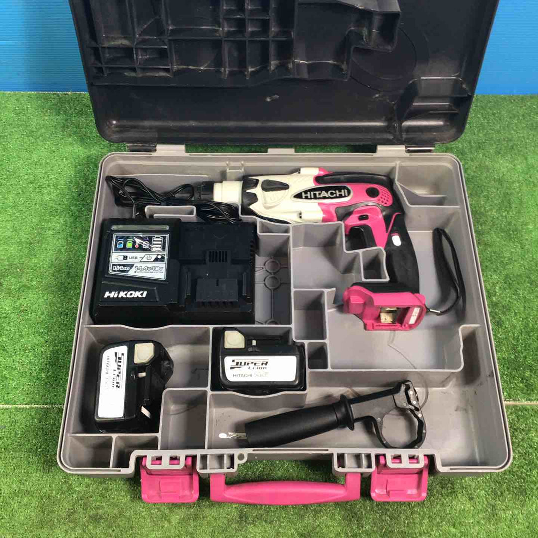 ★ハイコーキ(HIKOKI ※旧:日立工機) コードレスハンマドリル DH14DSL(2SLCK) バッテリー2個付き【岩槻店】