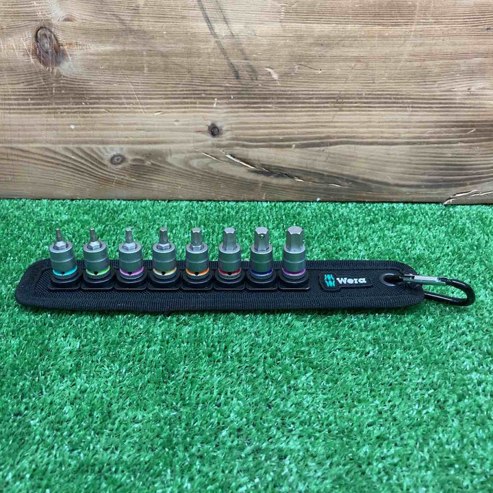【中古美品】 ヴェラ/Wera 六角ビットソケットベルトセット Zyklop Hex-Plus 保持機能 1/4"差し込み 8点セット 【鴻巣店】