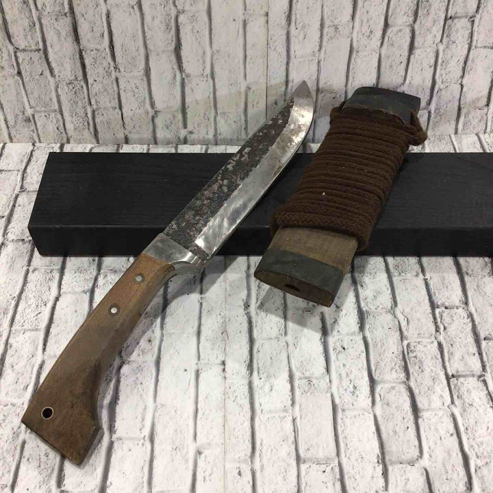 兼常作 剣鉈 片刃 アウトドア 枝落とし 全長約362mm ケース付属 【川口店】