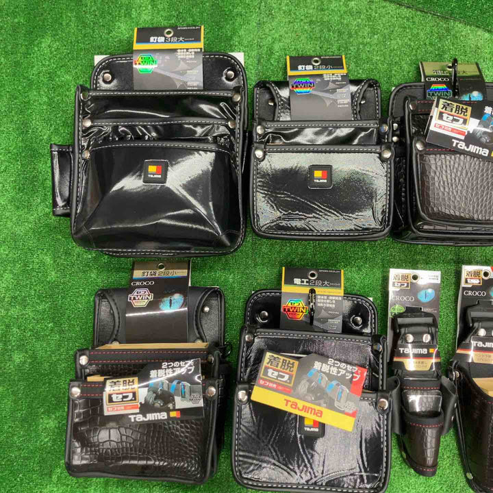 タジマ/Tajima セフシステム 腰袋 工具差し 9点まとめ CROCO クロコ セフツイン 釘袋 電工 2段 3段 【桶川店】