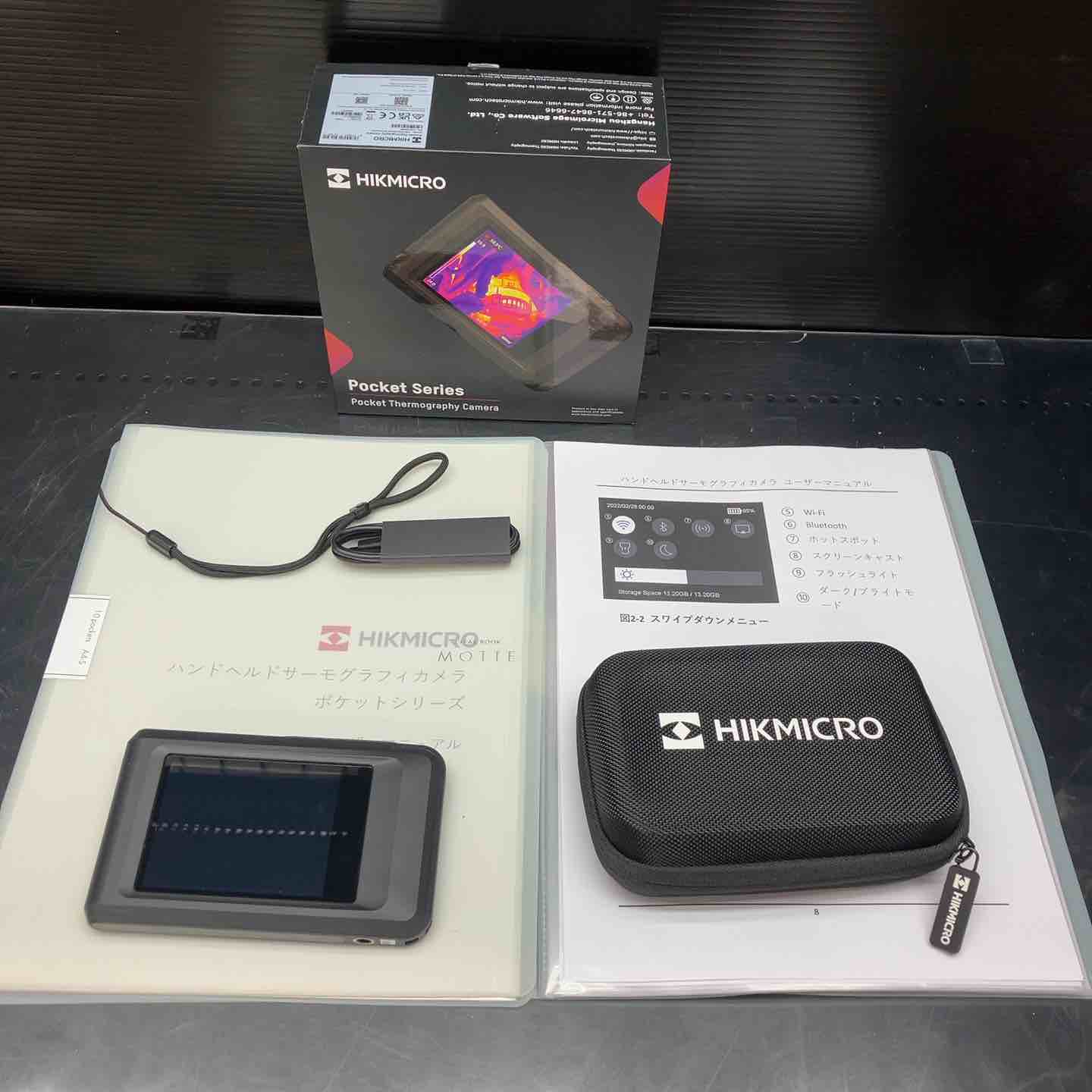 【美品】HIKMICRO  サーモグラフィーカメラ HM-TP41-3AQF/W Pocket1 192 x 144IR分解能【川越店】 美品】HIKMICRO サーモグラフィーカメラ HM-TP41-3AQF/W Pocket1 192 x