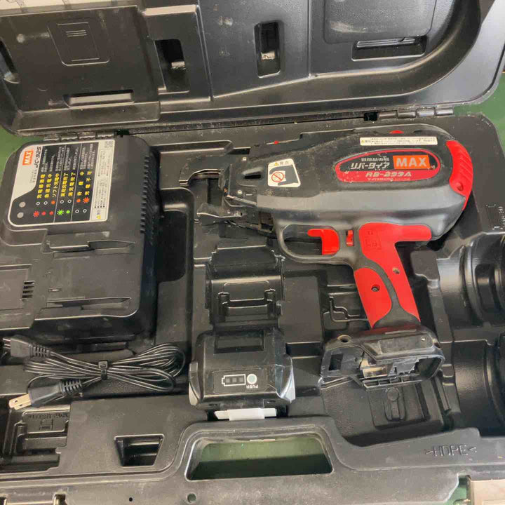 ★マックス(MAX) 鉄筋結束機 リバータイア RB-399A-FB2C　バッテリー1個、充電器付属【戸田店】