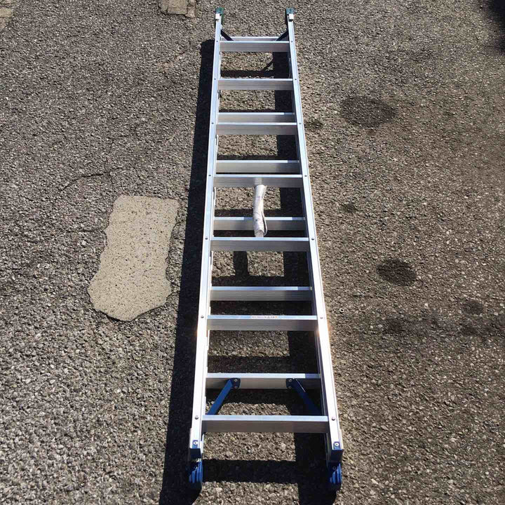 【店頭受取り限定】長谷川工業 2連はしご プッシュアップ式はしご 簡単操作 402cm LQ2-2.0-40【草加店】