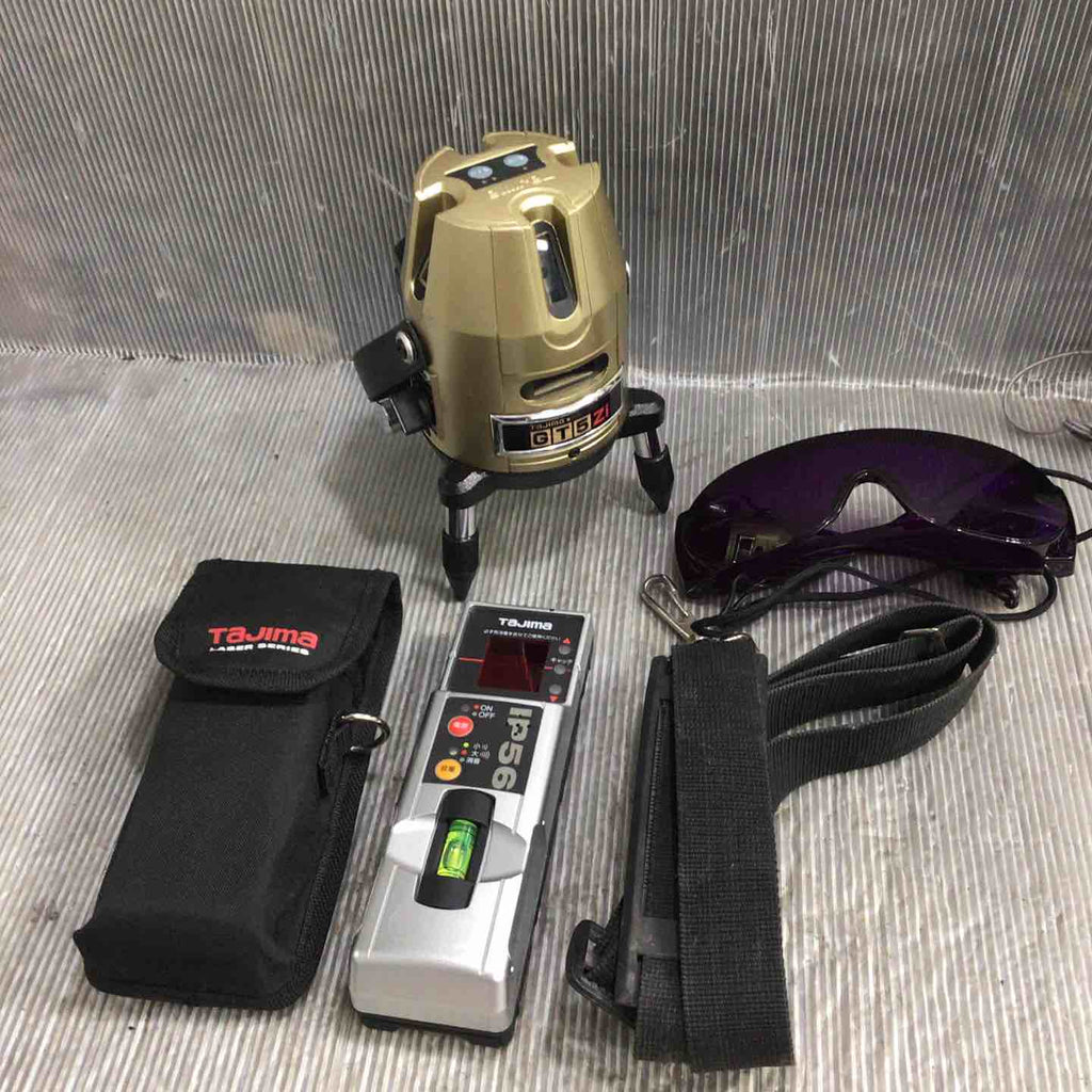 中古】タジマ(Tajima) レーザー墨出し器 GT5Zi 受光器・三脚セット 矩