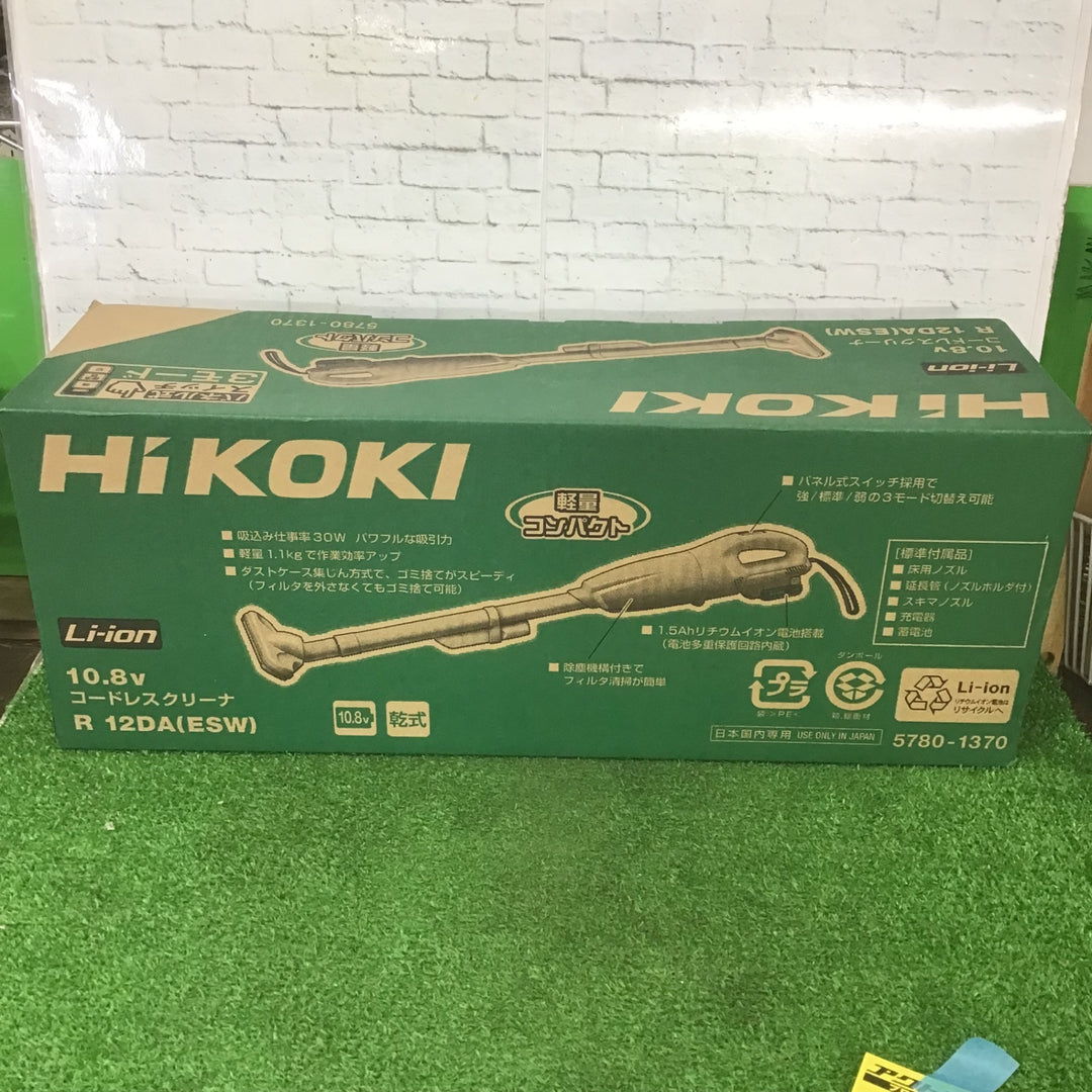 〇ハイコーキ(HIKOKI ※旧:日立工機)  コードレスクリーナー R12DA (ESW)【町田店】