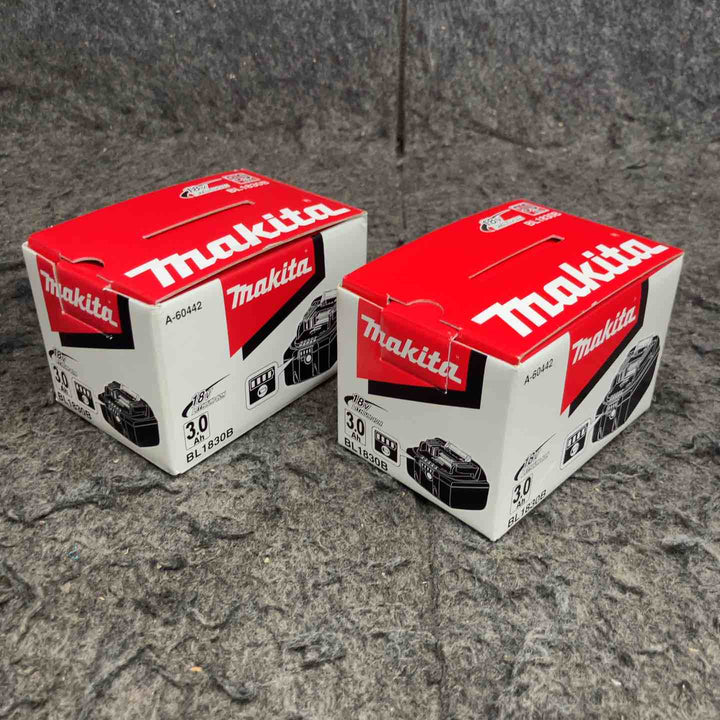 マキタ(makita) リチウムイオンバッテリー 18V/3.0Ah BL1830B まとめ 計2点【鴻巣店】