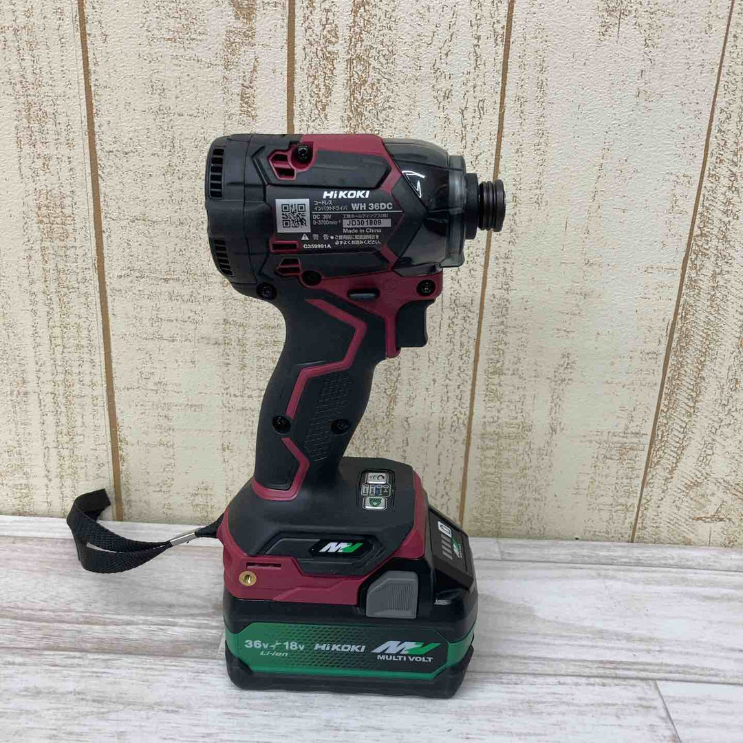 ★ハイコーキ(HIKOKI ※旧:日立工機) コードレスインパクトドライバー WH36DC(2XPSZ)(R)【柏店】