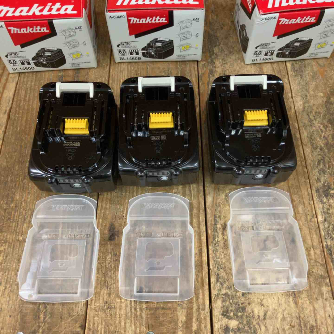 マキタ(makita) リチウムイオンバッテリー 14.4V/6.0Ah BL1460B 計3点セット【所沢店】