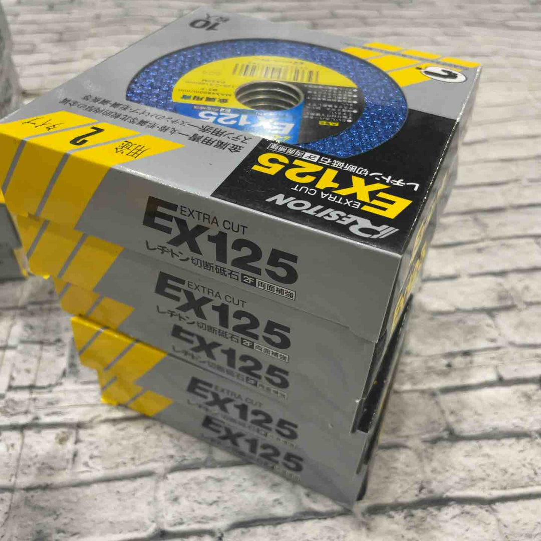 【未使用品】レジトン 切断砥石 EX EXTRA CUT 125mm 金属用 1箱10枚入り×10箱セット ※箱傷みあり【川口店】【破格！】