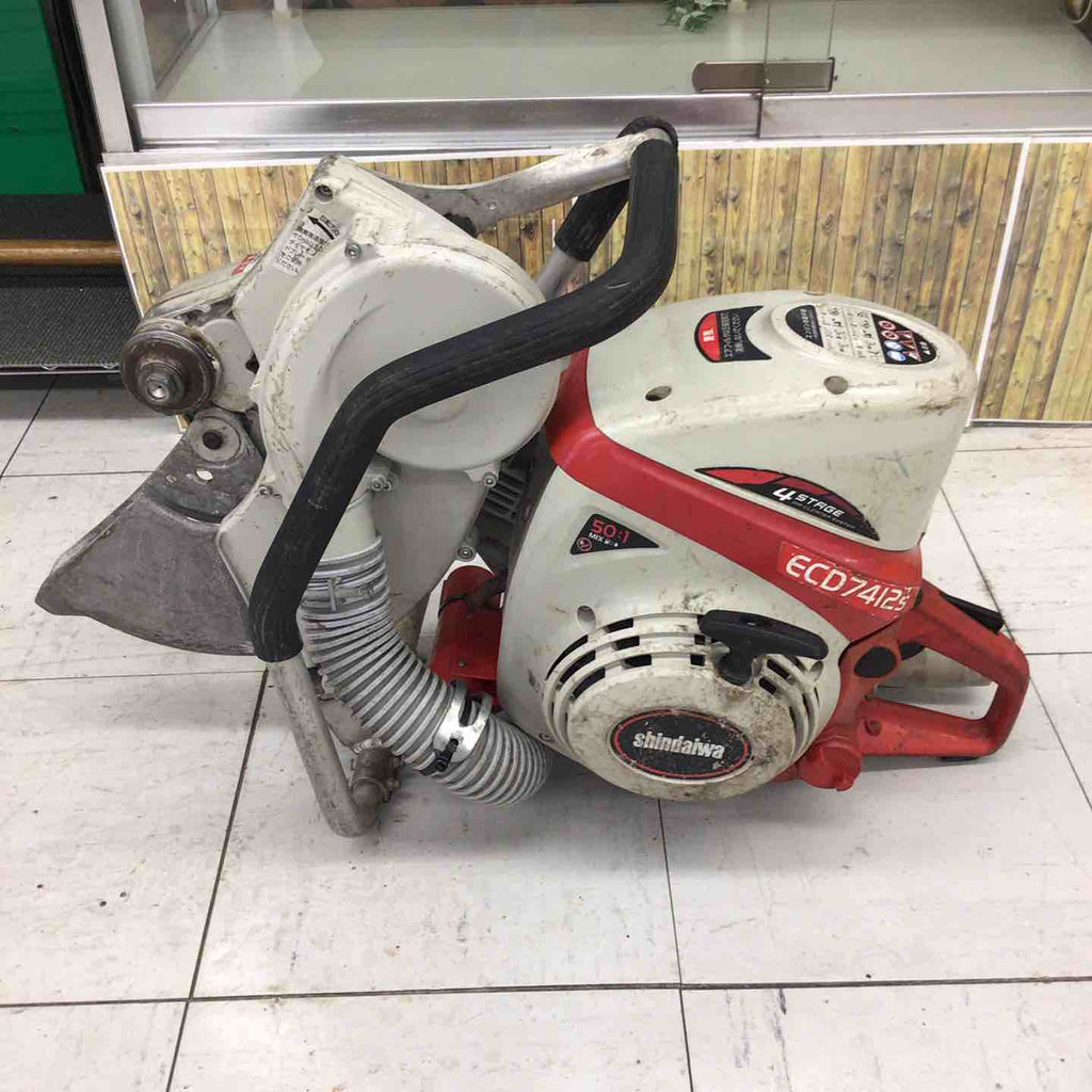 【中古】【動作OK】【店頭引取限定】エンジンカッター　新ダイワ　ＥＣＤ７４１２Ｓ　本体のみ 中古品 / 店頭受取り限定】 新ダイワ 集塵式エンジンカッター ECD7412S