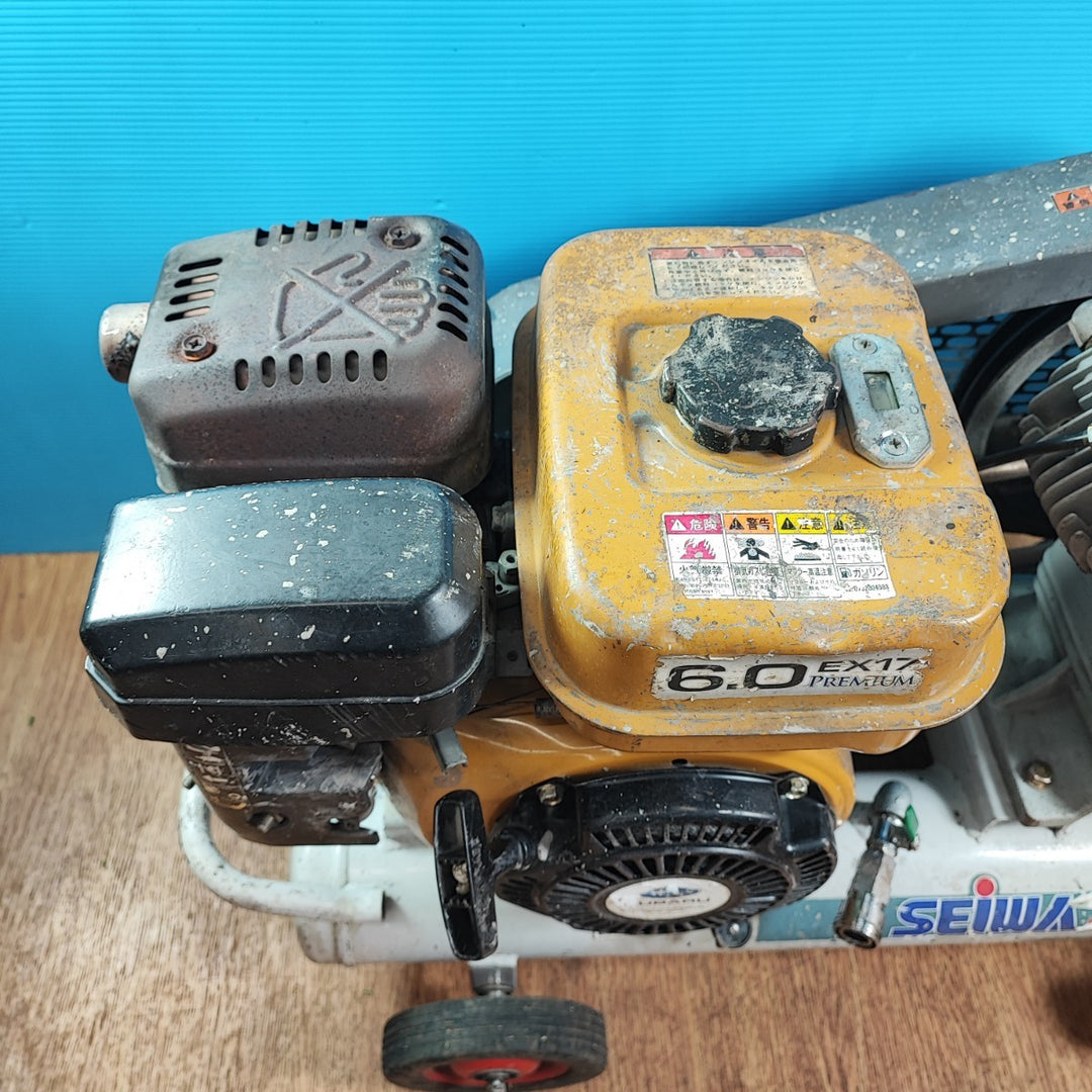 【店頭受取り限定】◇精和産業 seiwa 3馬力 エンジンコンプレッサー SC-22GR【岩槻店】