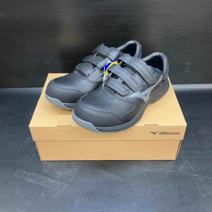 ミズノ 安全靴 オールマイティLS3 22L(ベルトタイプ) ブラック×シルバー F1GA260109 25.5cm【川越店】