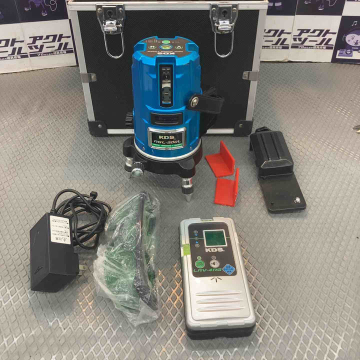 ◇KDS リアルグリーンレーザー墨出し器 RGL-500L 矩・横・両縦 [リチウム電池]【所沢店】