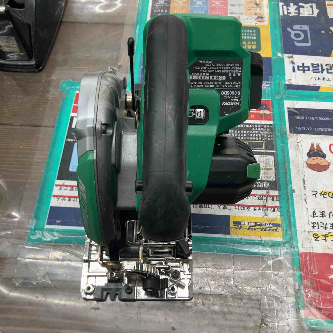 ◇ハイコーキ(HIKOKI ※旧:日立工機) コードレス丸のこ C3605DC(SK)(NN)【戸田店】