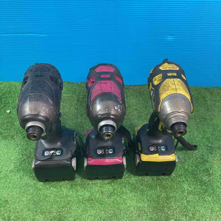 ▼ハイコーキ  日立工機 コードレスインパクトドライバ WH14DDL2 赤・黄・黒 3色セット 14.4V   【岩槻店】