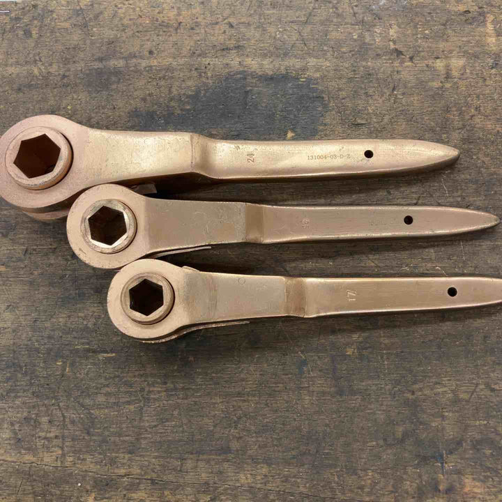 BAXNO X-Spark 防爆ラチェットレンチ 24、19、17mm 3本セット【八潮店】