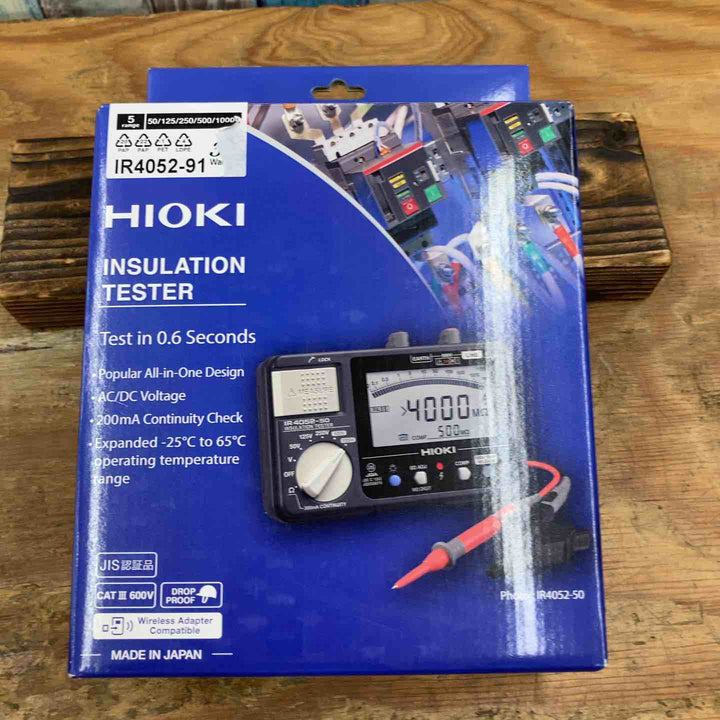 □HIOKI 絶縁抵抗計 IR4052-91 未開封品【柏店】