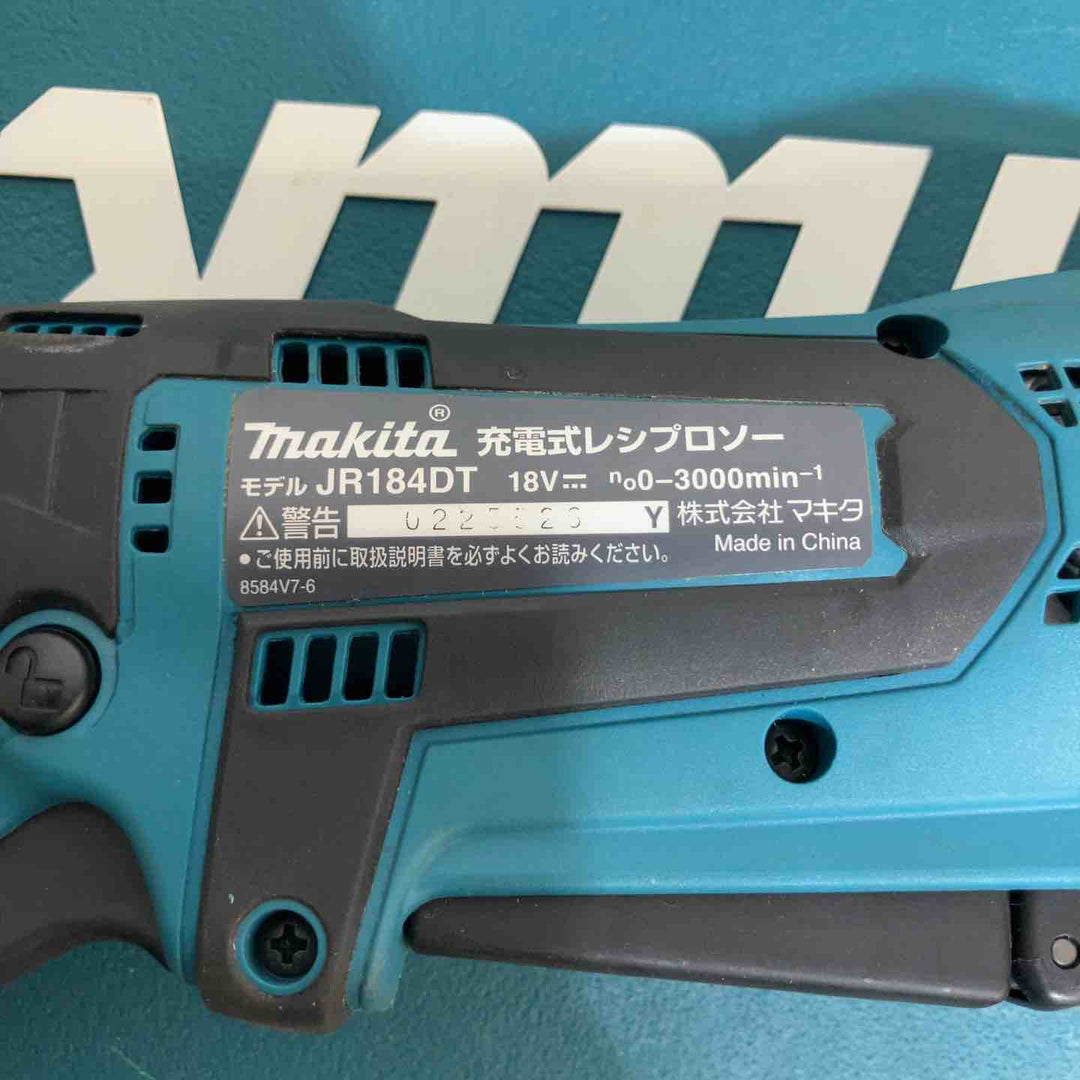 ★マキタ(makita) コードレスレシプロソー JR184DRGT　充電器　バッテリー1つ付属【戸田店】