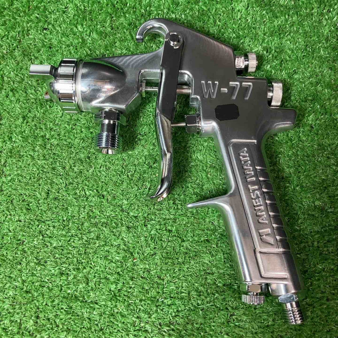 【未使用品】アネスト岩田 吸上式スプレーガン W-77-21S、吸上式コンテナ PC-1 セット【岩槻店】